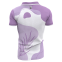 White and Purple 2022 Customized Sublimation Polo Shirt with Short Sleeves