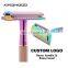 Kinghood Rainbow Metal Men Shaving Razor Custom Logo