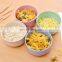 Wholesale Biodegradable 16oz Plastic Bowl Set Cereal fiber Food  Rice 12cm Cutlery Dinner fiber Salad Wheat Straw Bowl