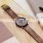 SHENGKE Simple Lady Watch Popular Stylish Wood Wooden Texture Dial Soft Leather Band Luminous Japanese Quartz Movement K8001L