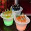 nightclub bars restaurant Illuminated Warm Colour plastic glowing led illuminated ice bucket for party