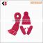 Wholesale Cotton Knitted Scarf Hat Gloves woman Winter Warm Set