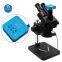 Black Simul focus 7X-45X Trinocular Zoom Vertical Microscope with HDMI Camera