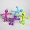 Luminous robot telescopic tube children's educational stretch cartoon sucker parent-child interaction creative decompression toy.