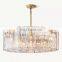Indoor Decoration Round Lattice Collection's Interlocking Planes  Glass Chandelier Rotating Staircase Living Room Lighting