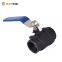 [RUOTENG] 1000WOG 2000WOG Full Bore Carbon Steel A216 WCB Internal Thread 2PC Ball Valve With Lock Handle