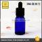 round matte black ejuice bottles 15ml 30ml blue round empty glass bottles with childproof evident cap wholesale glass bottles