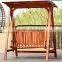 Outdoor solid wood outdoor garden swing hanging wooden swing