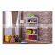 Metal storage rack with wheels