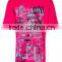 Pink printing breathale fashion 100% cotton T shirt