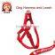 Big Dog Red Harness, Large Size Pet Harness with Strong Nylon Webbing