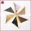White/Cream/Natural Druzy Isosceles Triangle Connector Jewelry