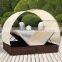 RATTAN SUN BED FOR TWO PEOPLE