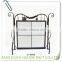 LC-86493 Modern wrought iron 3 fold fireplace screen