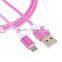 2015 hot selling new fashion design colored micro usb cable