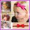 Baby felt bow headband, hair bow elastic headband, baby bow headband