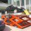 Stationary hydraulic car lifting platform, stainless steel car scissors lift