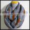 Fox print infinity scarf, spring scarf, fox scarf, print scarf Holiday Scarf. Valentine scarf. CREAM and Colorful scarf at stock