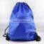 2015 Fashionable420D polyester drawstring backpack bag with front zipper pocket,drawstring sportpack bag