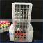 trade assurance clean black polished 60 compartment acrylic lipstick holder