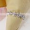 hot selling table decoration & accessories type flower shape rhinestones crystal wedding napkin ring