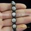 wholesale stainless steel men micro pave silver rosary bracelet