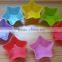 7cm diameter five star designs silicone muffin cups