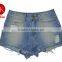 2016 spring summer in Europe America shorts section of cultivating wild hot shorts ,girls big hole in jeans shorts femal