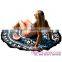 Cheap Wholesale Trendy Black White Pattern Round Beach Towel Sexy Young Girls Bathing Suit