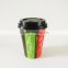Plastic hot black paper cup lids