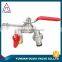 TMOK 3/4" Garden Bib Tap Water Lever Type Valve Red Handle bibcock
