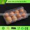 Clear plastic blister egg trays take convenient