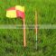 1.6m yellow ABS soccer training coner flags