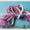 Customized fashion polyester flat rope with spun thread filling