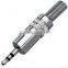 Metal 3.5mm stereo plug W/spring