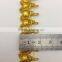 custom high quality lampshade antique metallic golden lurex braid trims