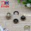 Plating color round shape prong snap fastener for baby clothing