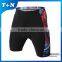 oem service sublimation print custom compression shorts