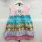 2016 newly made floral dress yiwu koya spring & summer new style cute hand made baby girl dress