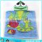 Children loved crocodile beach hooded towel with cartoon print