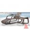 Manufacturer wholesale Rattan Wicker outdoor sun lounger chaise sunbeds for patio use