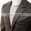 OEM Custom Fashionable Colorful Ribbed Hem Bomber Leather Jacket For Men