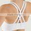 wholesale sportswear cotton spandex white lady plain crop top