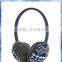 Blue and White Fairisle Knitted New Earmuff for Boys