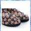 two tone pom pom knit ankle boot/women ankle boot/indoor ankle boot