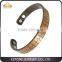 KSTONE Therapy Stone Jewelry Gold Plated Balance Vintage G Style Cuff Magnetic Copper Bangle