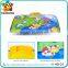 Non-toxic educational cute animal music play floor mat for baby