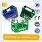 high quality turnover beer crate /plastic divide crate for bottle with handle
