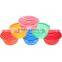 china top sell bottom price foldable silicone pet bowl