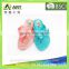 Fashion Women PVC Flat Slippers Sandals Summer Women Flat PVC Shoes with Bow